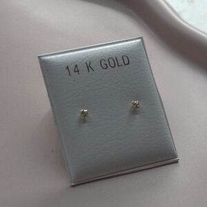 14K Gold Stud Earrings